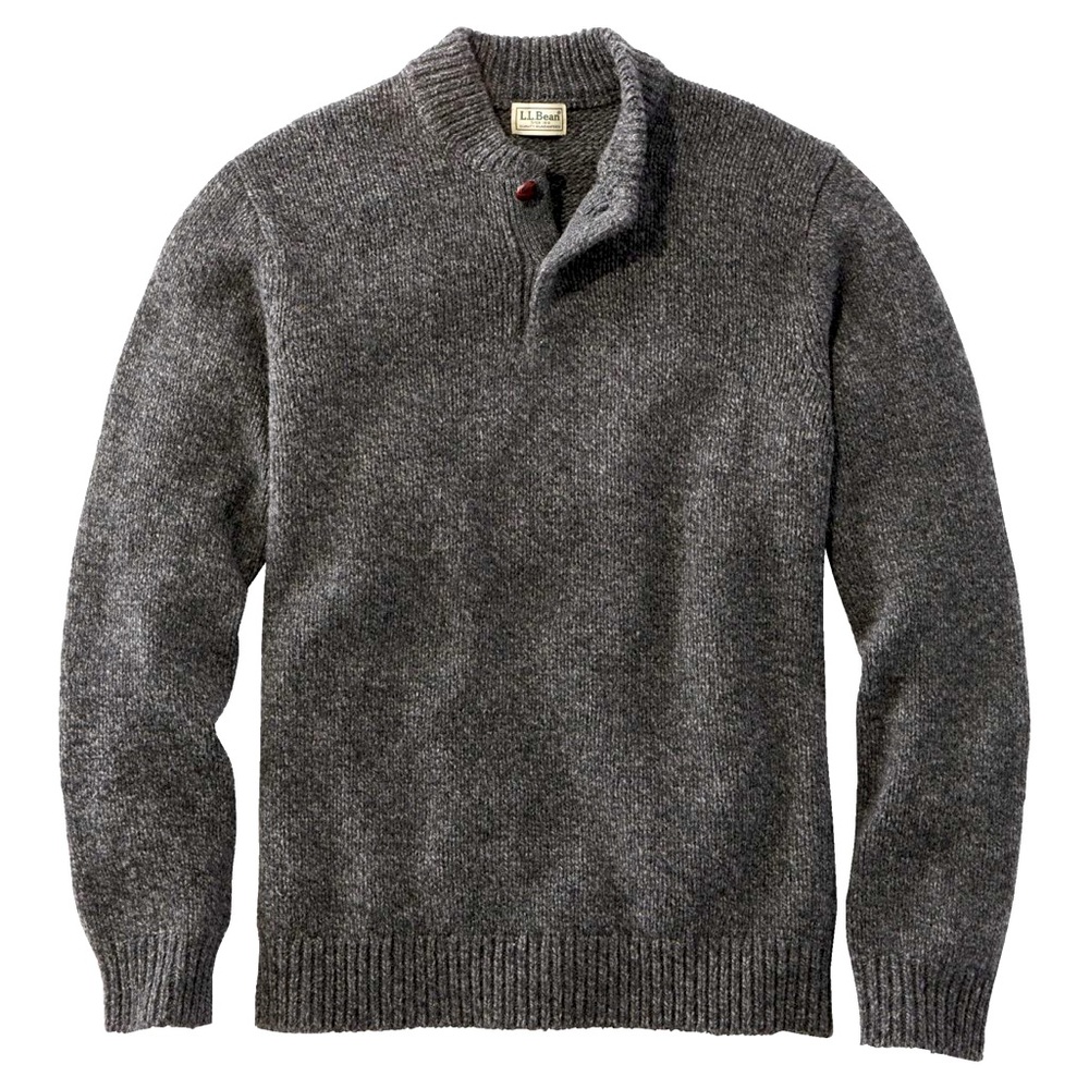 Classic Ragg Wool Sweater, Henley